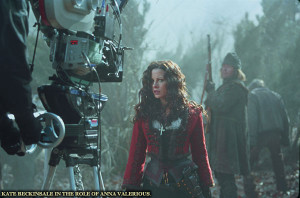 Kate Beckinsale on the set of Van Helsing – 2004