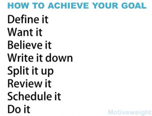 how to achieve your goal focus on your goals and