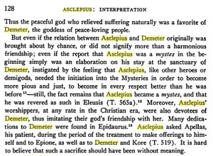 Asclepius Interpretation Quote p128