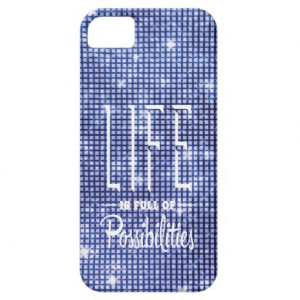 Life Quote Blue Sparkle iPhone 5 5S Case iPhone 5/5S Case