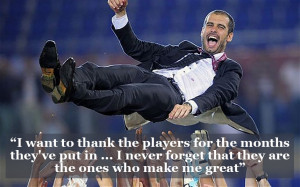 Always modest in victory, Guardiola gave this quote in a press ...