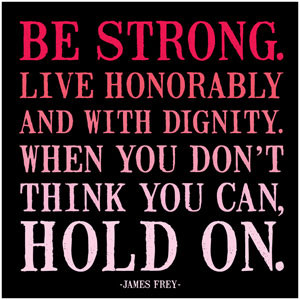 ... / Magnets / “Be Strong…” – James Frey Quotable Magnet MDX08