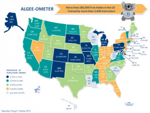 ALGEE-ometer: A State-by-State Count of First Aiders Trained