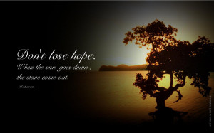 Don't lose Hope