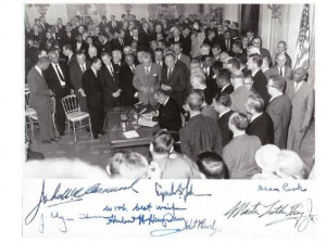 Civil Rights Act of 1964 Photo Autographed by Martin Luther King ...