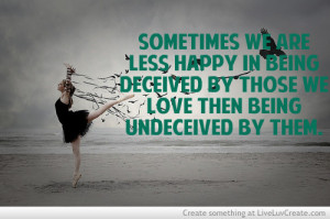 Being Deceived