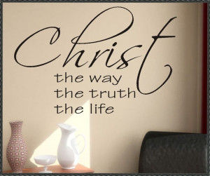 Vinyl Wall Lettering Quotes Words Religious Decals Christ The Life