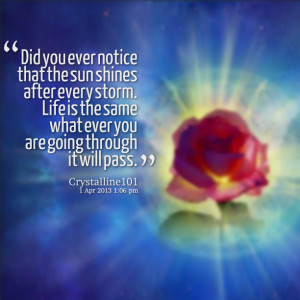 Quotes Sunshine After The Storm ~ Quotes from Crystalline Starseed ...