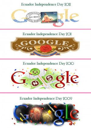 Google Doodle, Ecuador Independence Day | This Image available in ...