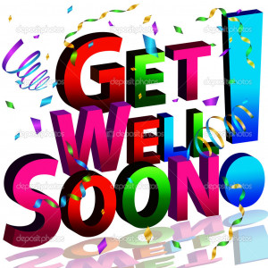 Get Well Soon Message - Stock Illustration