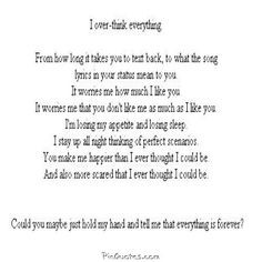 Wearing your heart on your sleeve and thinking things out too much is ...