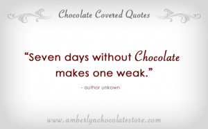 Best Chocolate Quotes