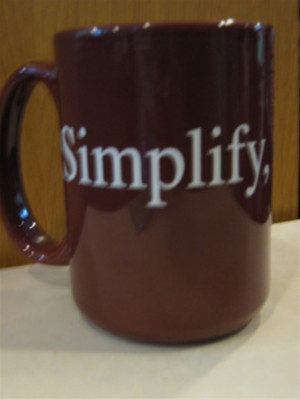 Simplify Mug - Maroon