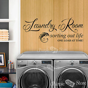 Laundry-Room-Sorting-Out-Life-One-Load-At-Time-Vinyl-Home-Quote-Decal ...