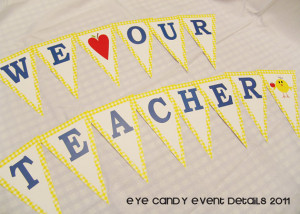 BANNER - We LOVE Our Teachers & Staff - Teacher Appreciation Party ...