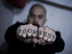 Misspelled knuckle tattoos Your Next, funny tattoos, terrible tattoos ...