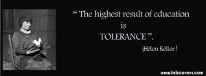 Tolerance Education Quotes Facebook Timeline Cover