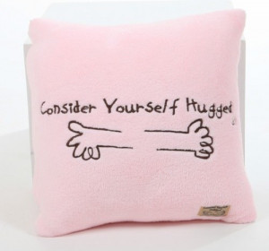 Marshmallow Plush Cuddle Pillow in Bubble Gum Pink with Chocolate Hug ...