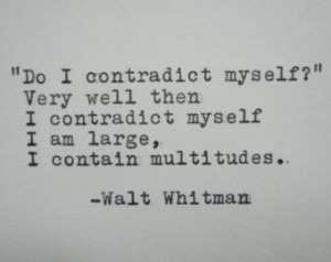 WALT WHITMAN Quote Typed on Typewri ter ...