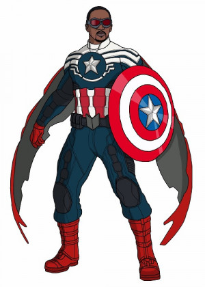 Illustration Captain America stuff i made Marvel Falcon anthony mackie ...