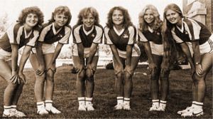 Beauty was certainly prevalent among the 1981-82 CSC cheerleaders ...