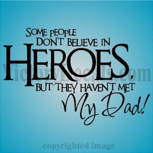 heroes- Vinyl decal.. perfect for a kid whose dad is a cop ...