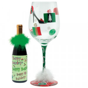 ... wine glass holiday stripes wine glasses lolita o christmas tree wine