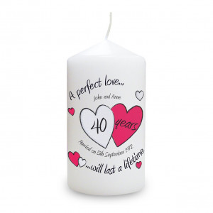 Hand Love Gold Wedding Candles