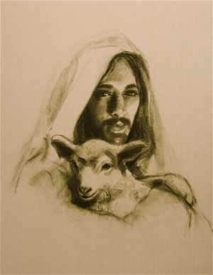 The Good Shepherd by ChristianArtPainting on Etsy, $20.00