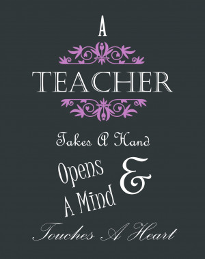 Inspiration ~ Teacher Appreciation (Printable)