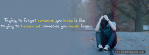 Sad Love Quote Facebook Timeline Cover