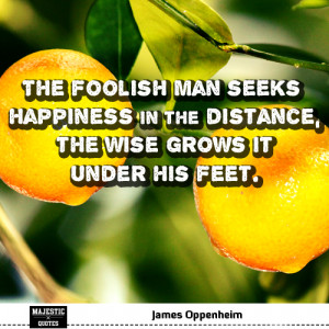 quotes about being happy with pictures - James Oppenheim - The foolish ...