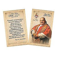Pope Saint John Paul II Official Portrait Quote Holy Card