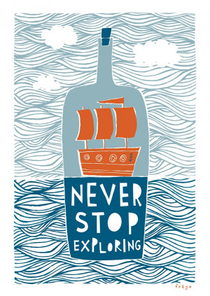 Never Stop Exploring - Fine Art Print (Large). $75.00, via Etsy.