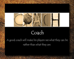 Coach Quote Print - Available in 8x 10 and 11x14 - unframed ...