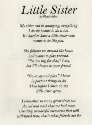 Happy Birthday Little Sister Poems