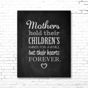 ... and CHILDREN Quote PRINTABLE Artwork - Chalkboard | Mother's Day Gift
