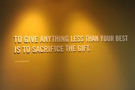 Sacrifice For Success