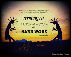 Strength, Determination and Hard Work
