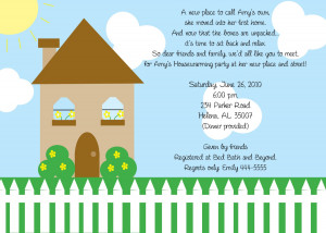 Housewarming Party Invitation Ideas