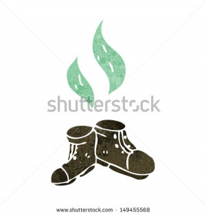 Smelly Shoes Cartoon Stock...