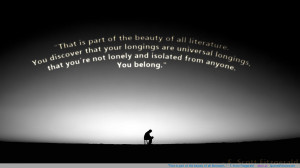 ... is part of the beauty of all literature…” – F. Scott Fitzgerald