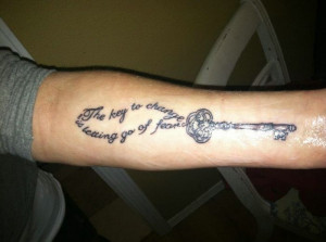 Key Tattoos Designs For Men Quotes tattoo with key