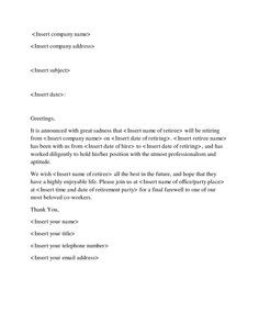 Goodbye Letter to Coworker - Letters to say goodbye to co-workers and ...
