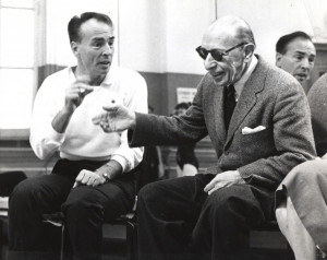 Balanchine and Stravinsky in the studio at NYCB. Photo by Martha Swope ...