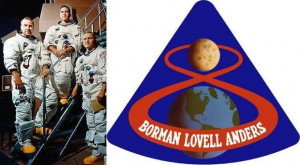 ... made up the crew of Apollo 8. Lovell designed the sexy mission patch