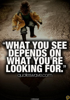 What you see depends on what you're looking for.