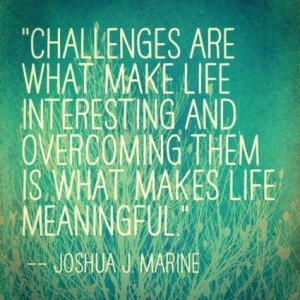 Challenges are what make the life interesting and overcoming them is ...