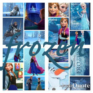 my frozen collage made on insta quote