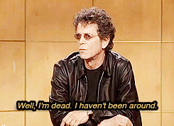 Lou Reed dispels rumors of his death on SNL - May 12th, 2001